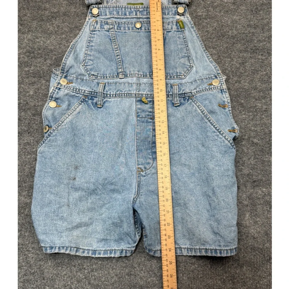 Vintage‎ Esprit EDC Denim Shortalls Light Wash Cotton Overalls 90s Women Medium